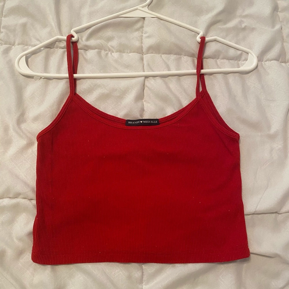 ❤️red brandy melville skylar tank❤️